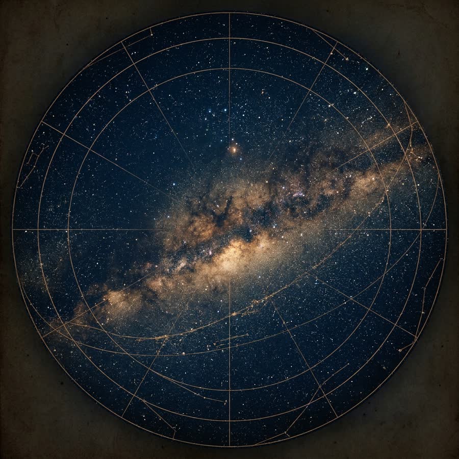 Deep-sky rendering of the Argo Navis field, engraved in the observatory's star-atlas style