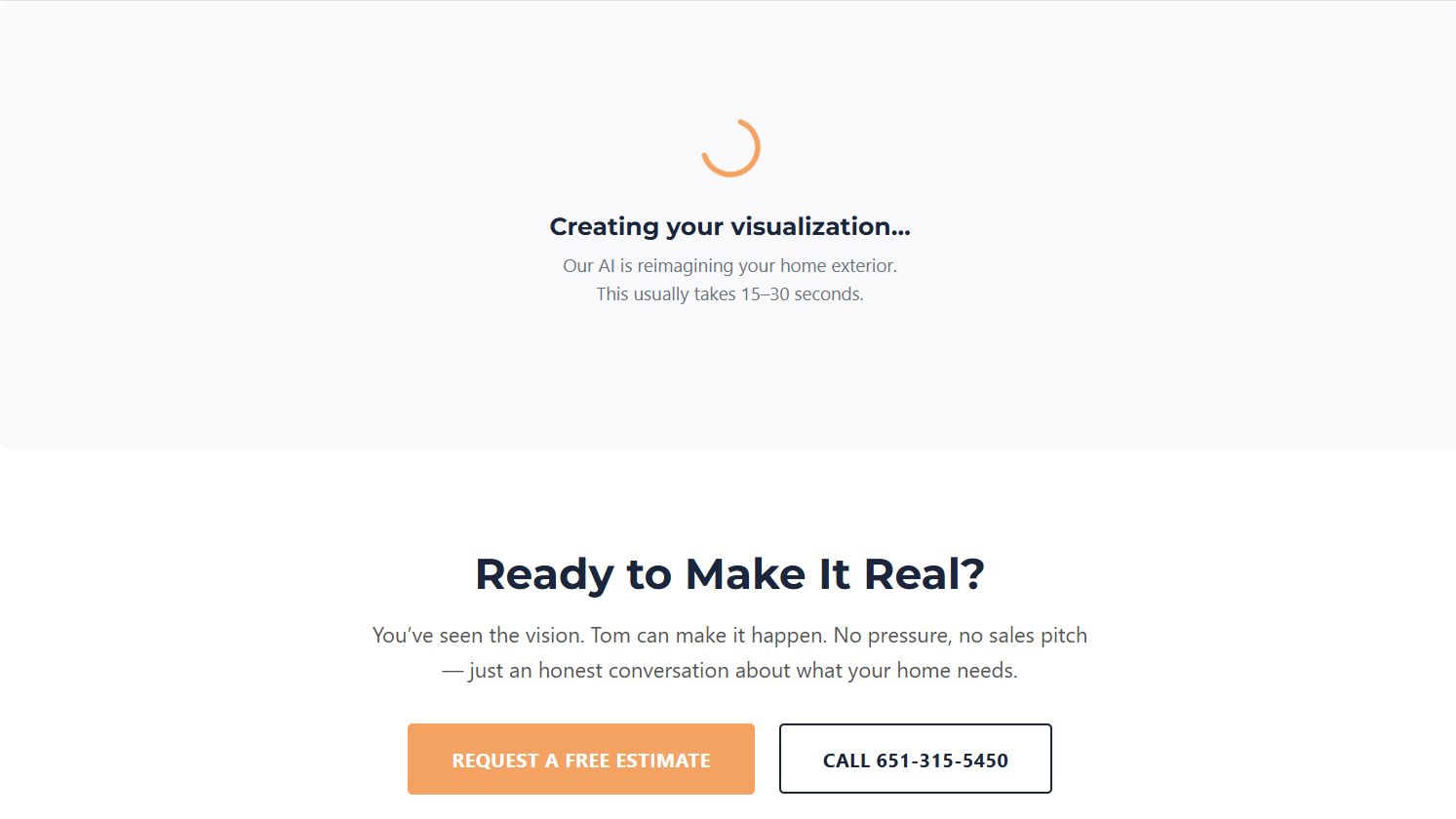 House Vision AI — before/after result with slider