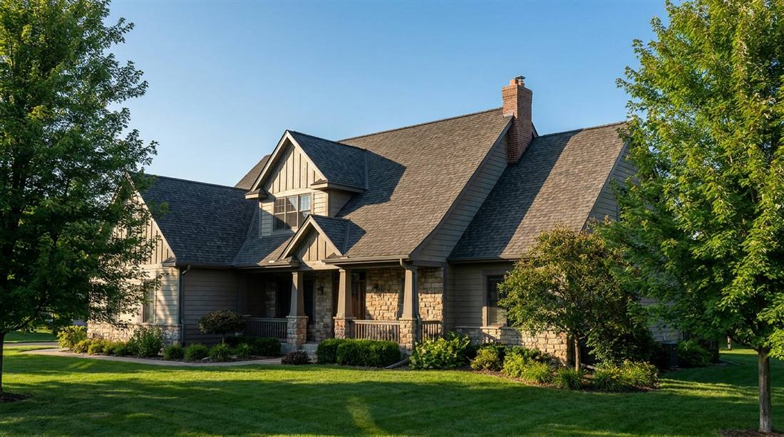 New architectural shingle roof, Andover MN
